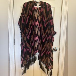 Free People Dripping Velvet Kimono